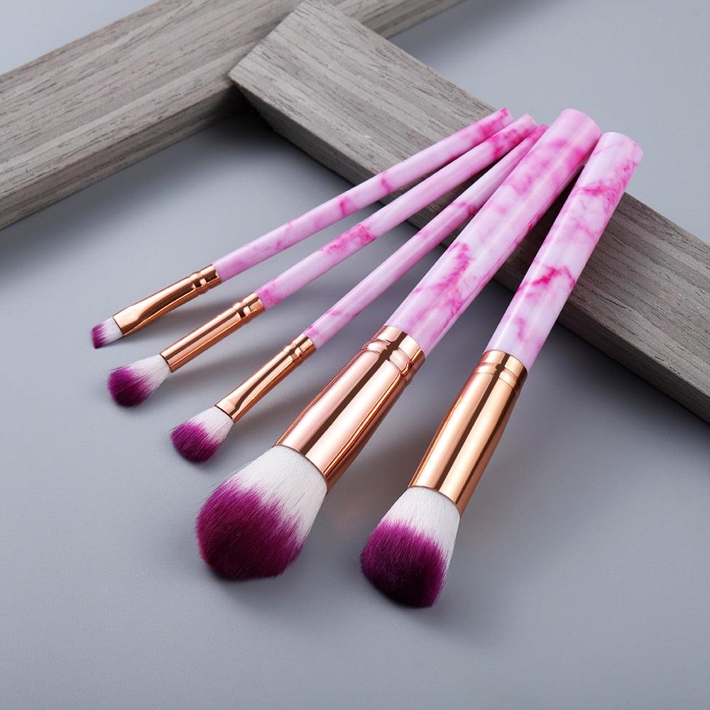 FLD 5/15Pcs Makeup Brushes Tool Set Cosmetic Powder Eye Shadow Foundation Blush Blending Beauty Make Up Brush Maquiagem - ItemBear.com