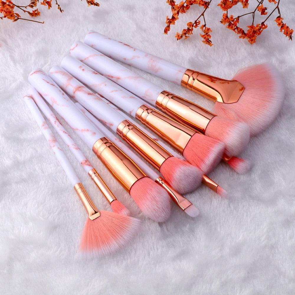 FLD 5/15Pcs Makeup Brushes Tool Set Cosmetic Powder Eye Shadow Foundation Blush Blending Beauty Make Up Brush Maquiagem - ItemBear.com