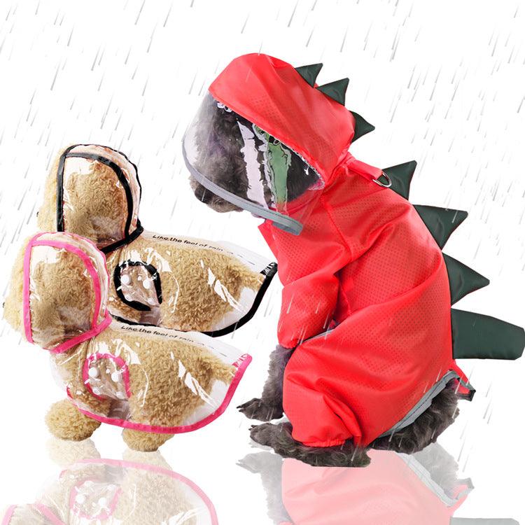 Four-legged Dinosaur Raincoat for Dogs - ItemBear.com