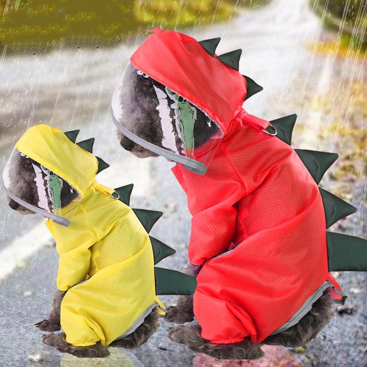 Four-legged Dinosaur Raincoat for Dogs - ItemBear.com