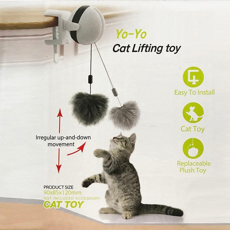 Funny Electric Cat Toy Lifting Ball Cats Teaser Toy Electric Flutter Rotating Cat Toys Electronic Motion Pet Toys Interactive - ItemBear.com