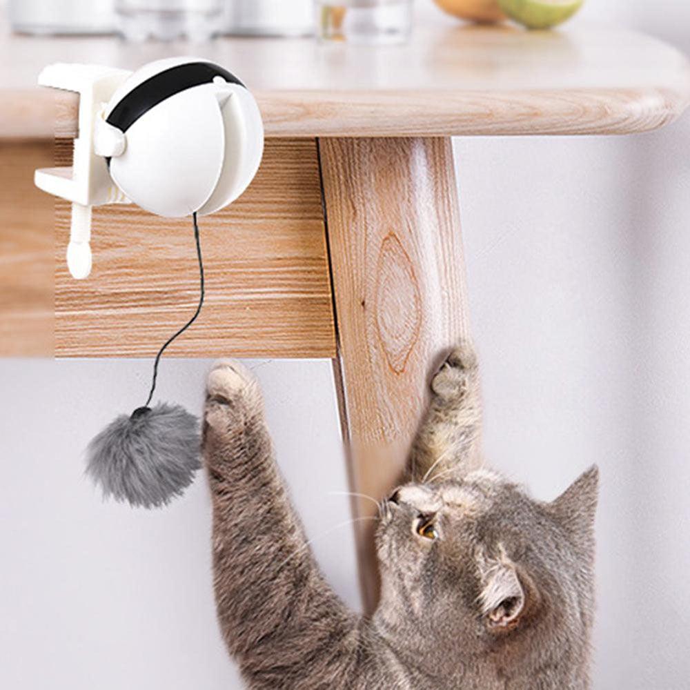 Funny Electric Cat Toy Lifting Ball Cats Teaser Toy Electric Flutter Rotating Cat Toys Electronic Motion Pet Toys Interactive - ItemBear.com