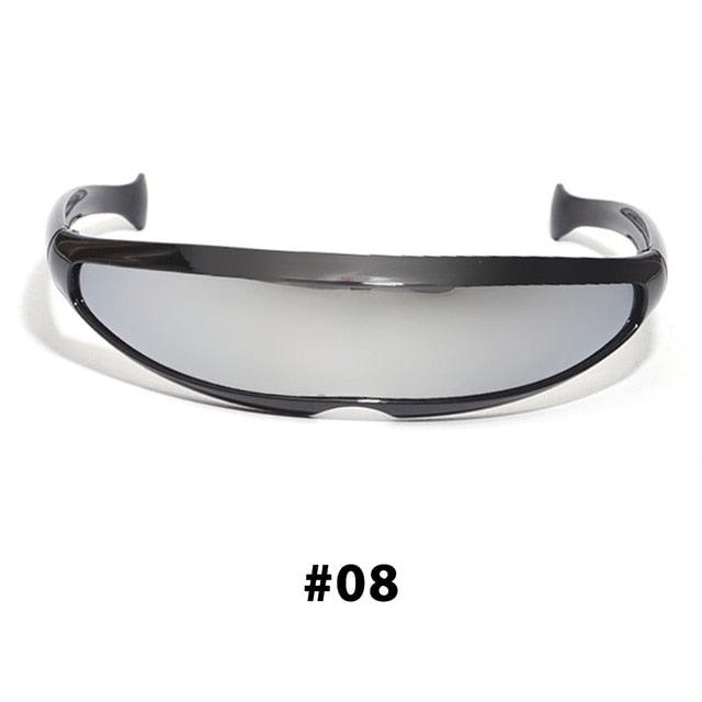 Futuristic Narrow Cyclops Sunglasses - ItemBear.com