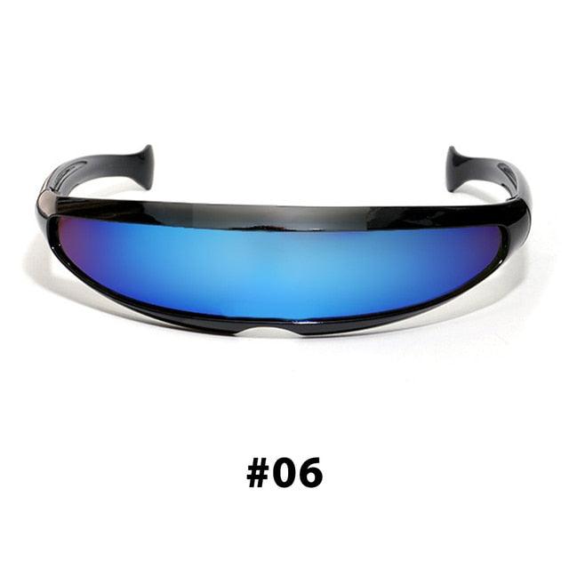 Futuristic Narrow Cyclops Sunglasses - ItemBear.com