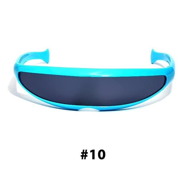 Futuristic Narrow Cyclops Sunglasses - ItemBear.com