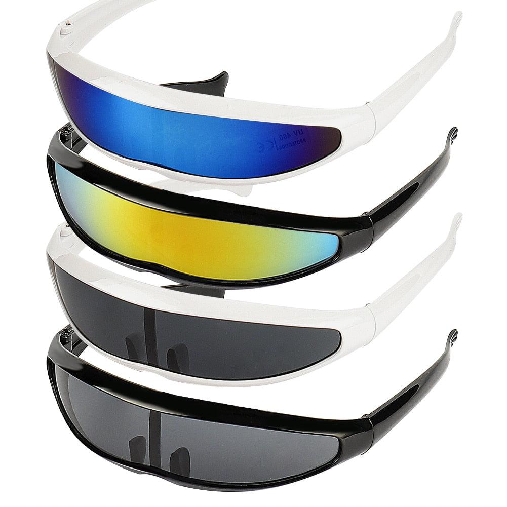 Futuristic Narrow Cyclops Sunglasses - ItemBear.com