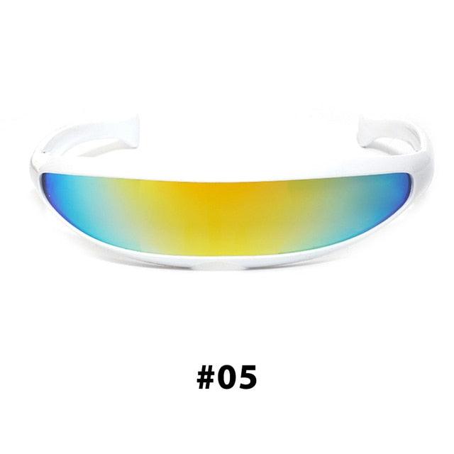 Futuristic Narrow Cyclops Sunglasses - ItemBear.com