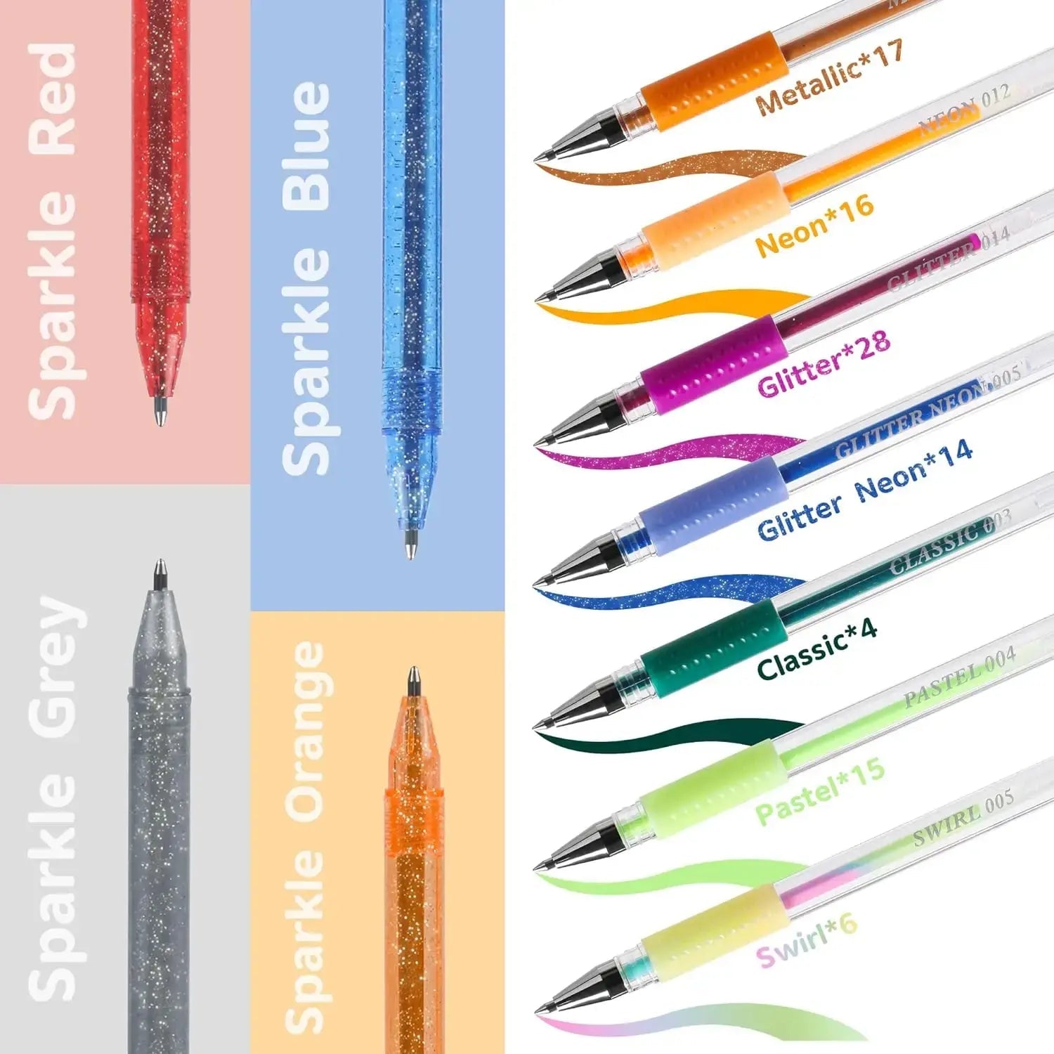 Glitter Gel Pens - ItemBear.com