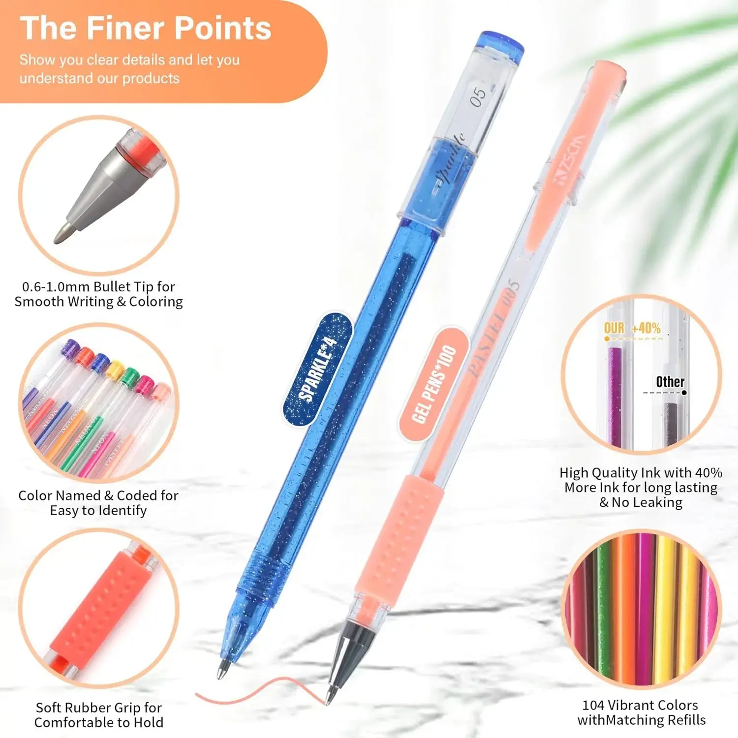 Glitter Gel Pens - ItemBear.com