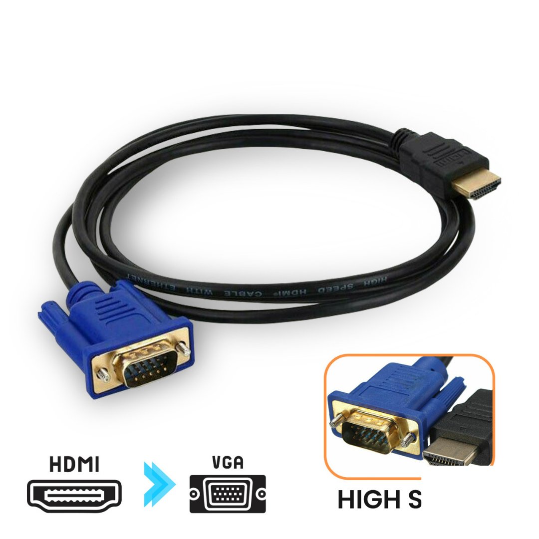 HDMI Male To VGA Male Cable - ItemBear.com