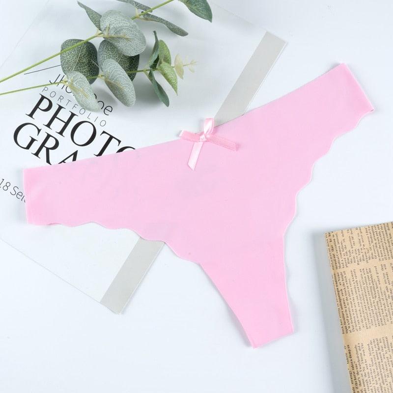 Hot Silk Sexy Women Thongs G String Seamless Panties Low-Rise Ladies T-back Comfortable Lingerie for Female Underwear - ItemBear.com