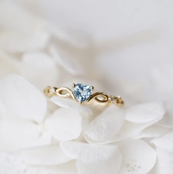 Huitan Simple Heart Ring - ItemBear.com