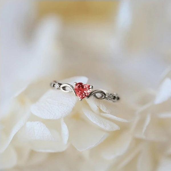 Huitan Simple Heart Ring - ItemBear.com