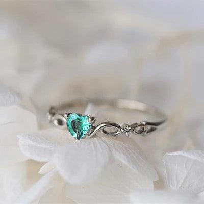 Huitan Simple Heart Ring - ItemBear.com