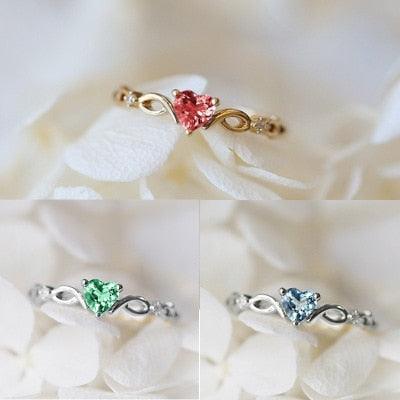 Huitan Simple Heart Ring - ItemBear.com