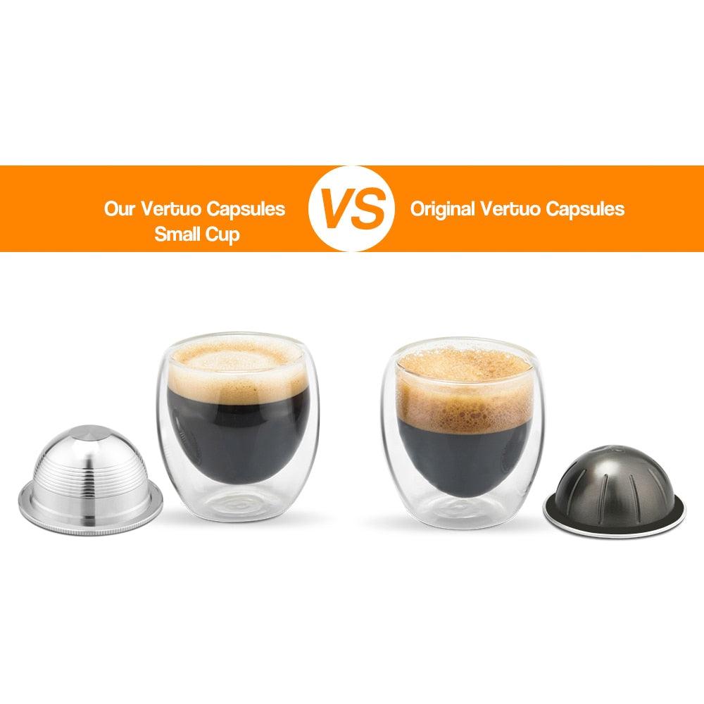 ICafilas Stainless Steel Reusable Vertuo Coffee Capsule (G1) For Nespresso Vertuoline Coffee Machine - ItemBear.com