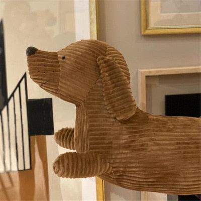 JOYLOVE 55~120cm Dachshund Dog Cushion Lovers Brown Cute British Short-legged Dachshund Dog Pillow Cushion Sofa Gift Plush doll - ItemBear.com