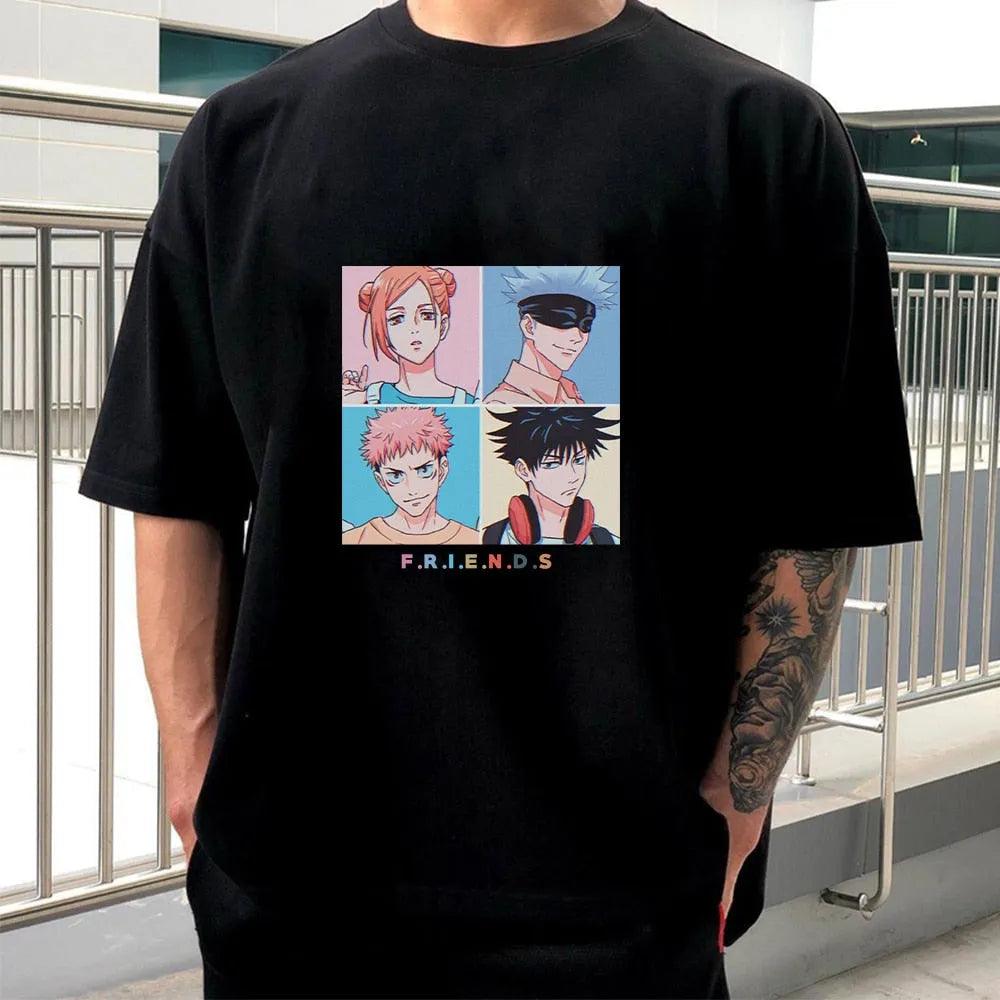 Jujutsu Kaisen T Shirt Men Japanese Anime T-shirt Tops Unisex Male - ItemBear.com