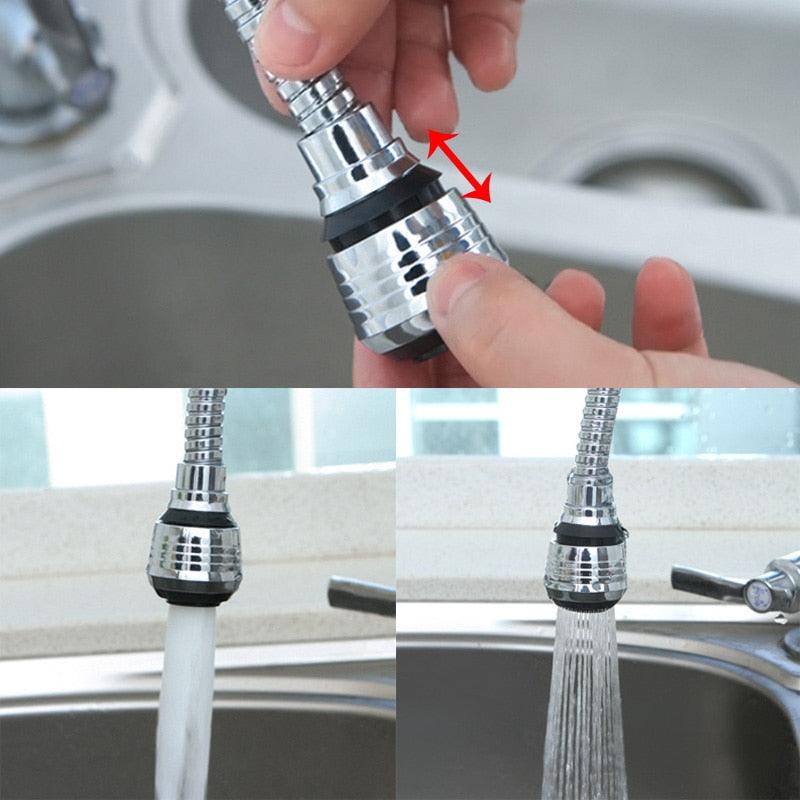 Kitchen Gadgets 2 Modes 360 Rotatable Bubbler High Pressure Faucet Extender Water Saving Bathroom Kitchen Accessories Supplies - ItemBear.com