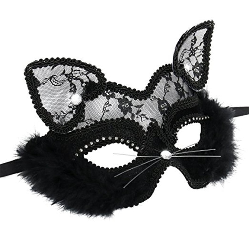 Lace Cats Eye Mask - ItemBear.com