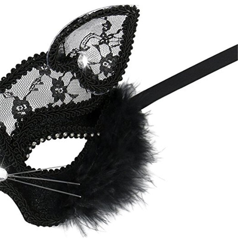 Lace Cats Eye Mask - ItemBear.com