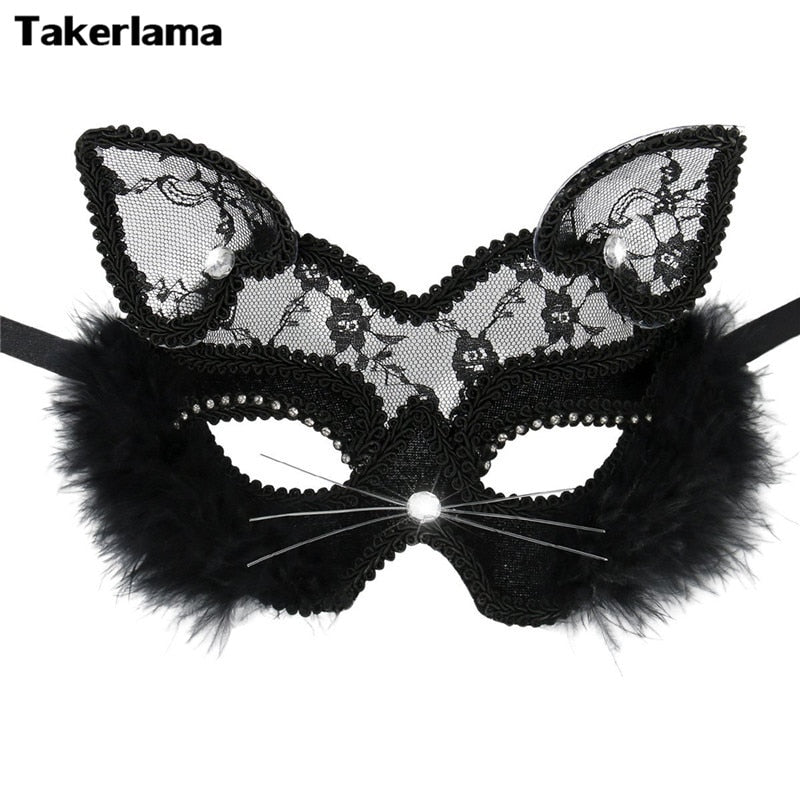 Lace Cats Eye Mask - ItemBear.com