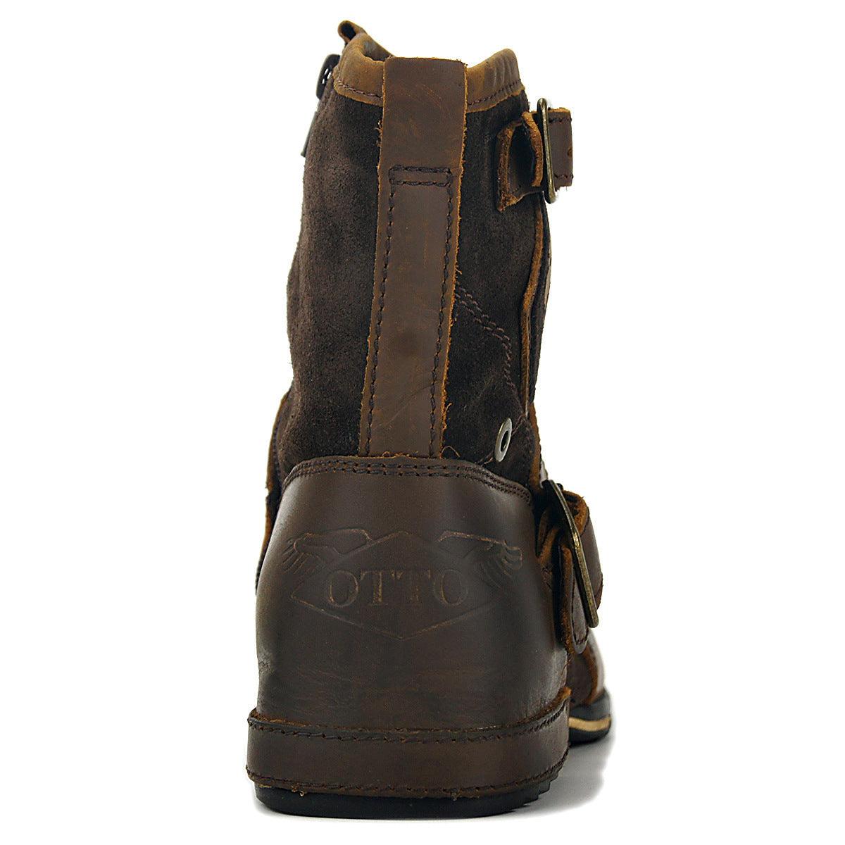 Leather Martin boots - ItemBear.com