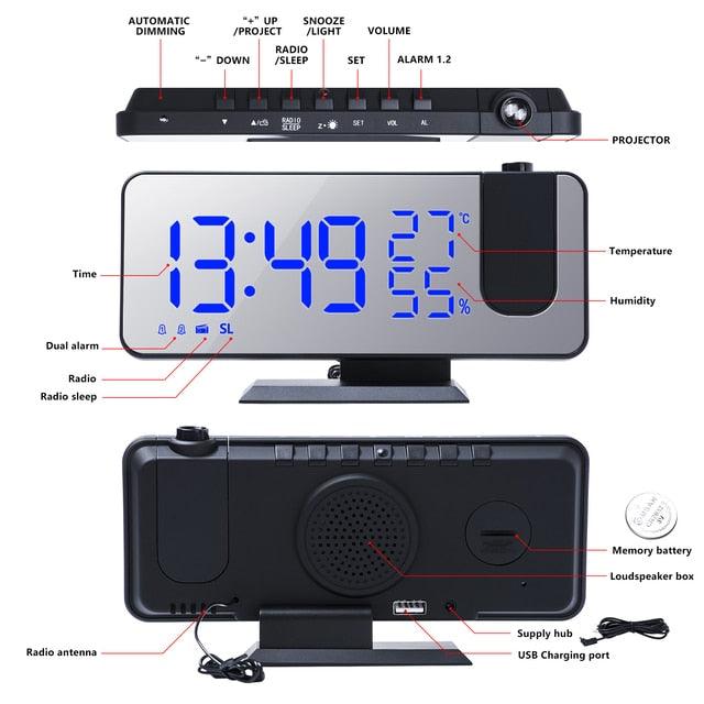 LED Digital Projection Clock - ItemBear.com