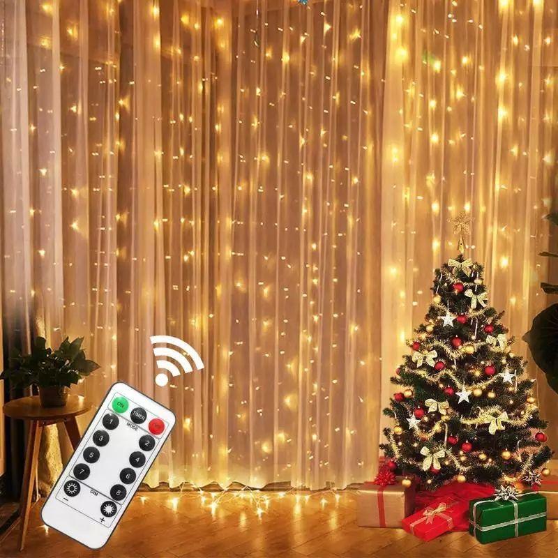 LED Garland Curtain Lights - Premium  from ItemBear.com - Just $34! Shop now at ItemBear.com