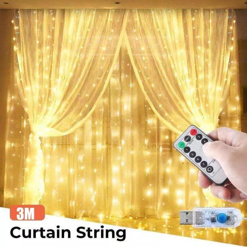 LED Garland Curtain Lights - Premium  from ItemBear.com - Just $34! Shop now at ItemBear.com