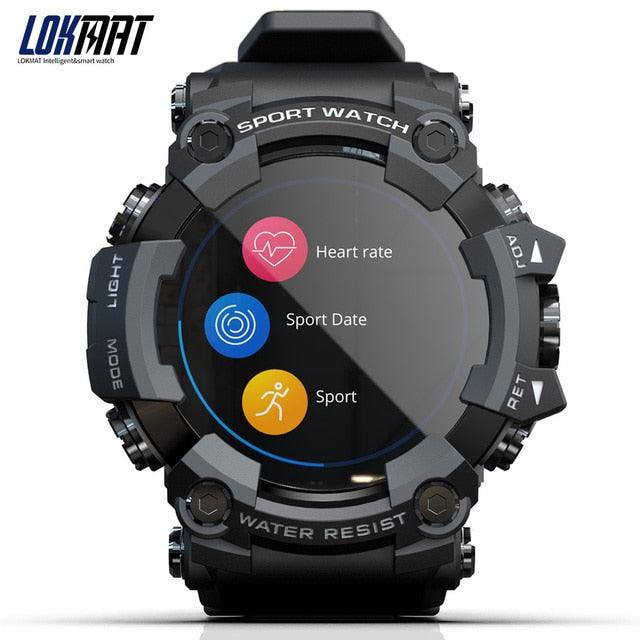 LOKMAT ATTACK Full Touch Screen Fitness Tracker Smart Watch Men Heart Rate Monitor Blood Pressure Smartwatch For Android ios - ItemBear.com