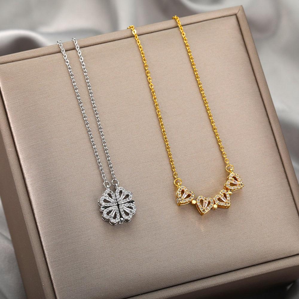 Luxury Four Leaf Clover Necklace - ItemBear.com