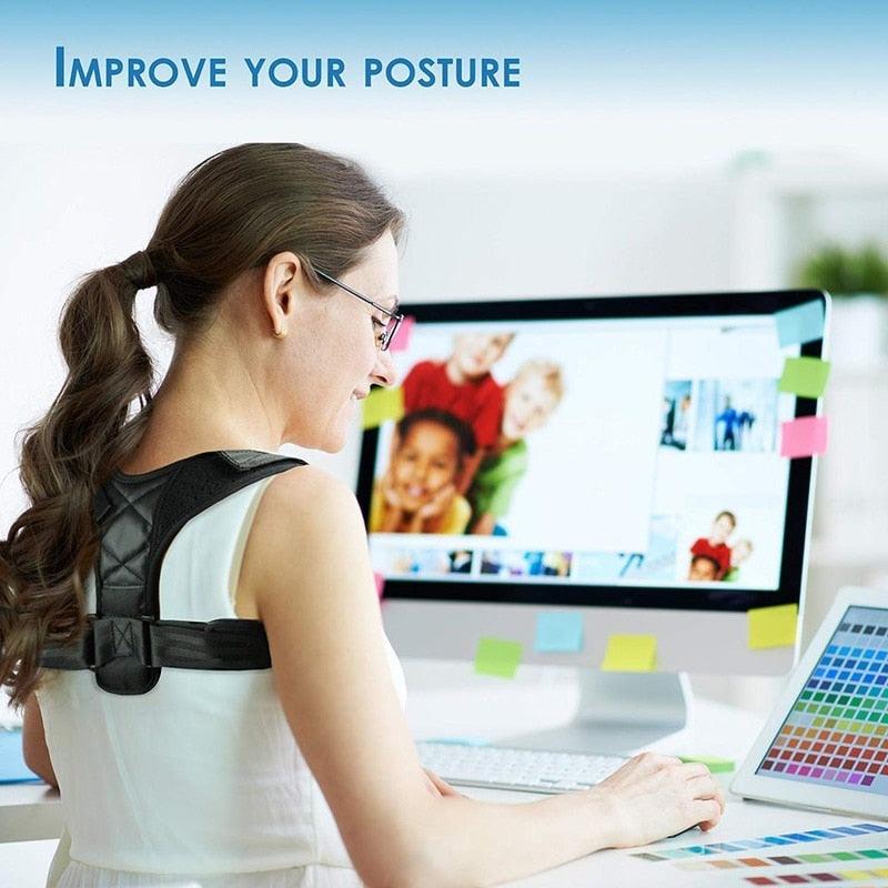 Medical Adjustable Clavicle Posture Corrector Men Woemen Upper Back Brace Shoulder Lumbar Support Belt Corset Posture Correction - ItemBear.com