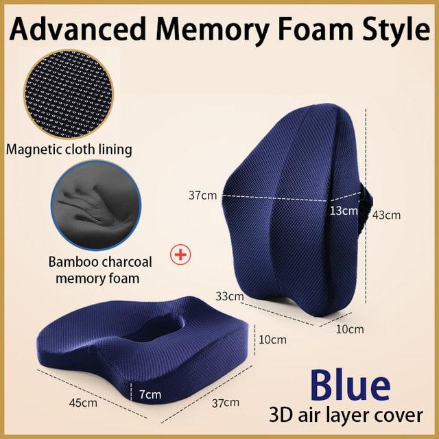 Memory Foam Seat Cushion and Orthopedic Pillow - ItemBear.com