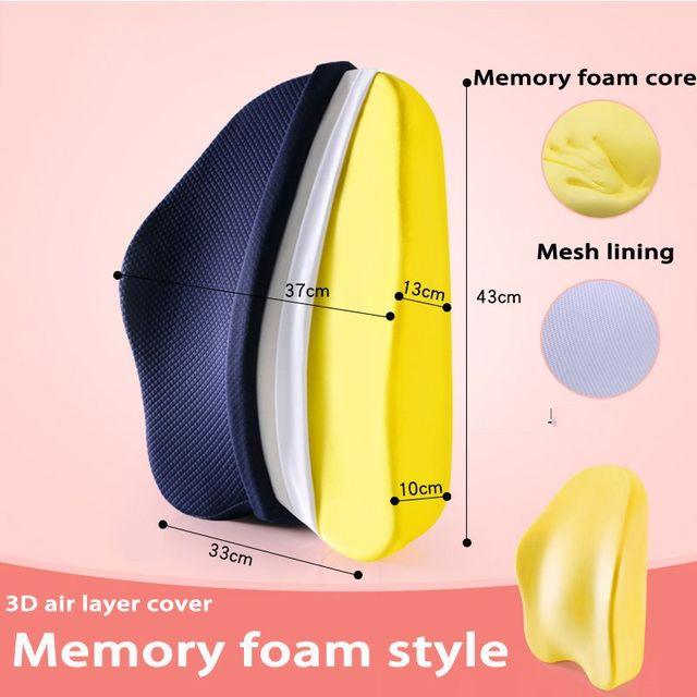 Memory Foam Seat Cushion and Orthopedic Pillow - ItemBear.com