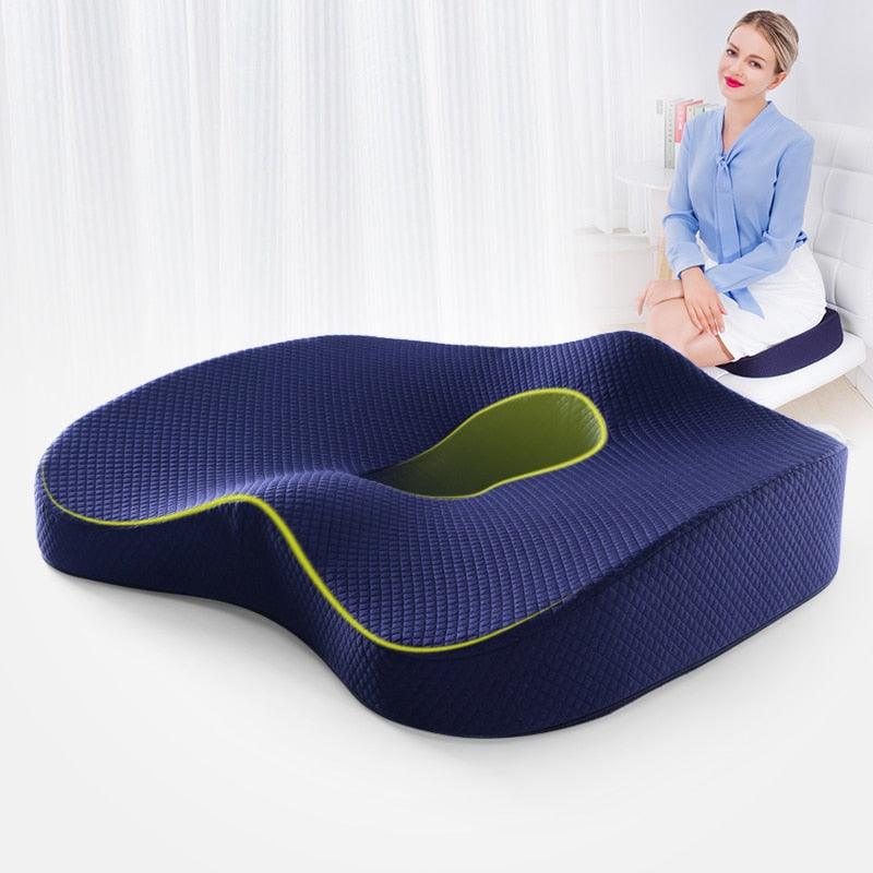 Memory Foam Seat Cushion and Orthopedic Pillow - ItemBear.com