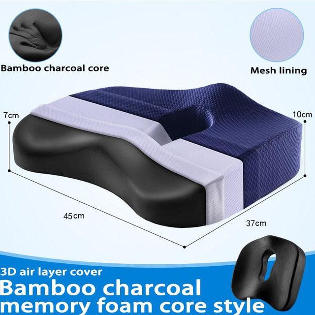 Memory Foam Seat Cushion and Orthopedic Pillow - ItemBear.com