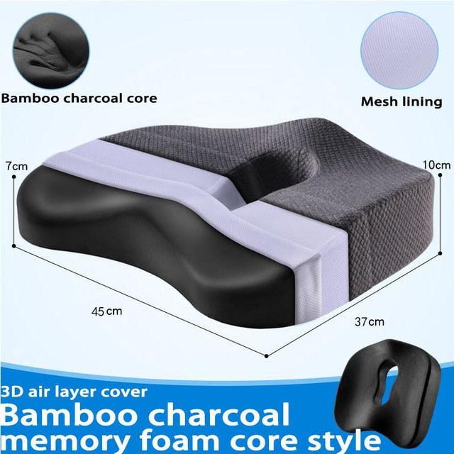 Memory Foam Seat Cushion and Orthopedic Pillow - ItemBear.com