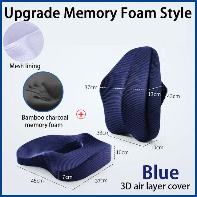 Memory Foam Seat Cushion and Orthopedic Pillow - ItemBear.com