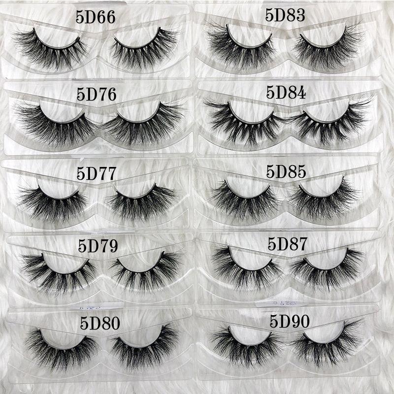 Mikiwi wholesale 50 pairs/pack 3D Mink Lashes No packaging Full Strip Lashes Mink False Eyelashes custom box Makeup eyelashes - ItemBear.com