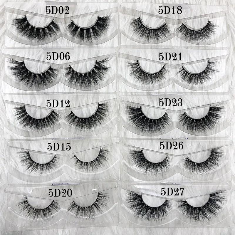 Mikiwi wholesale 50 pairs/pack 3D Mink Lashes No packaging Full Strip Lashes Mink False Eyelashes custom box Makeup eyelashes - ItemBear.com