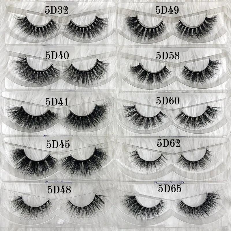 Mikiwi wholesale 50 pairs/pack 3D Mink Lashes No packaging Full Strip Lashes Mink False Eyelashes custom box Makeup eyelashes - ItemBear.com