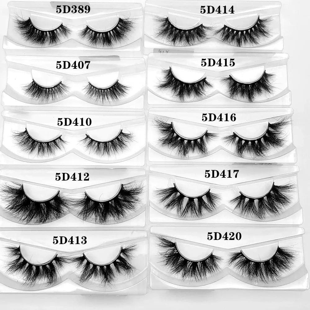 Mikiwi wholesale 50 pairs/pack 3D Mink Lashes No packaging Full Strip Lashes Mink False Eyelashes custom box Makeup eyelashes - ItemBear.com