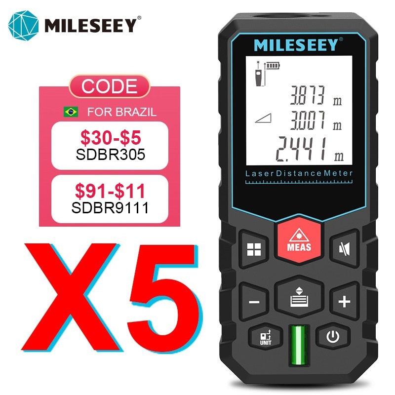 Mileseey laser distance meter electronic roulette laser digital tape rangefinder trena metro laser range finder measuring tape - ItemBear.com