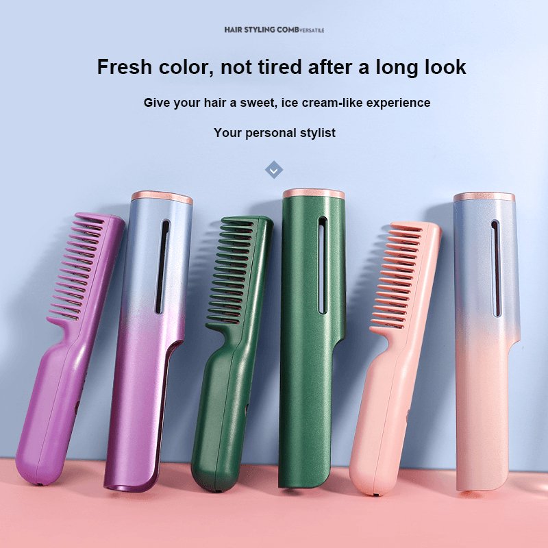 Multifunctional USB Rechargeable Hair Straightener - ItemBear.com