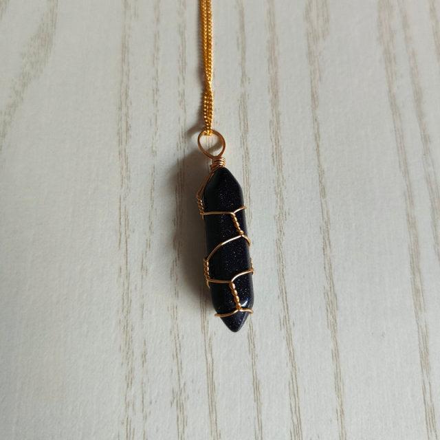 Natural Stone Pendant Necklace - ItemBear.com