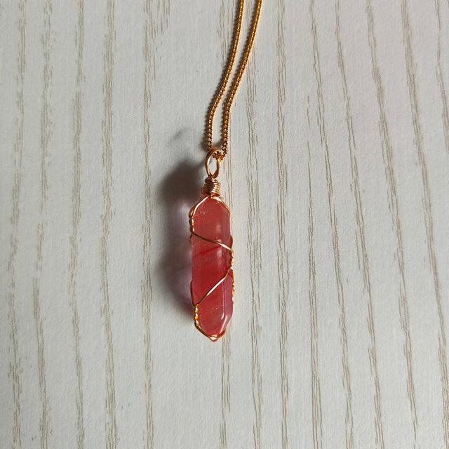 Natural Stone Pendant Necklace - ItemBear.com