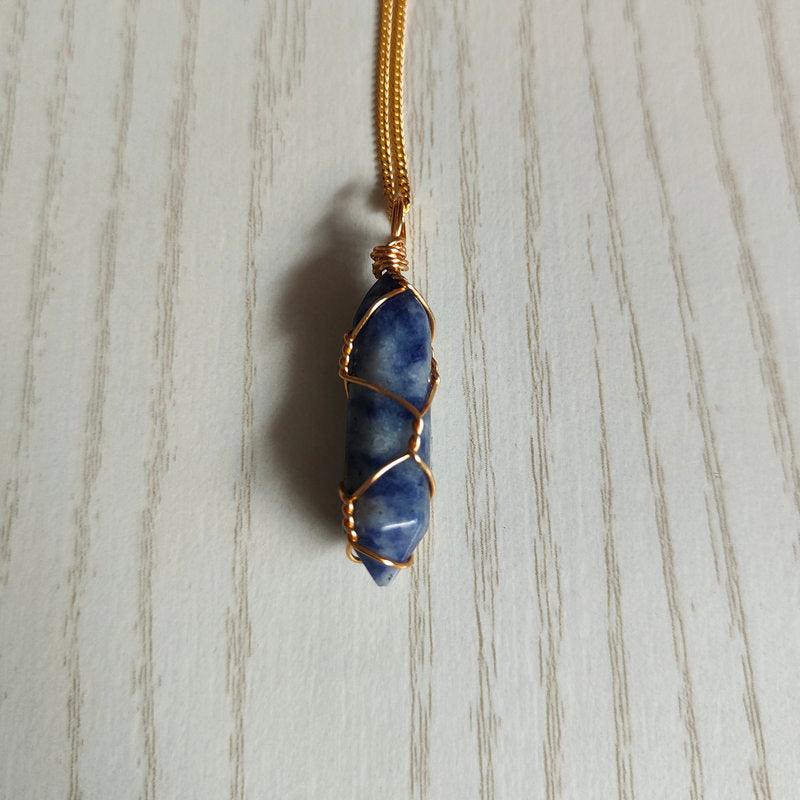 Natural Stone Pendant Necklace - ItemBear.com