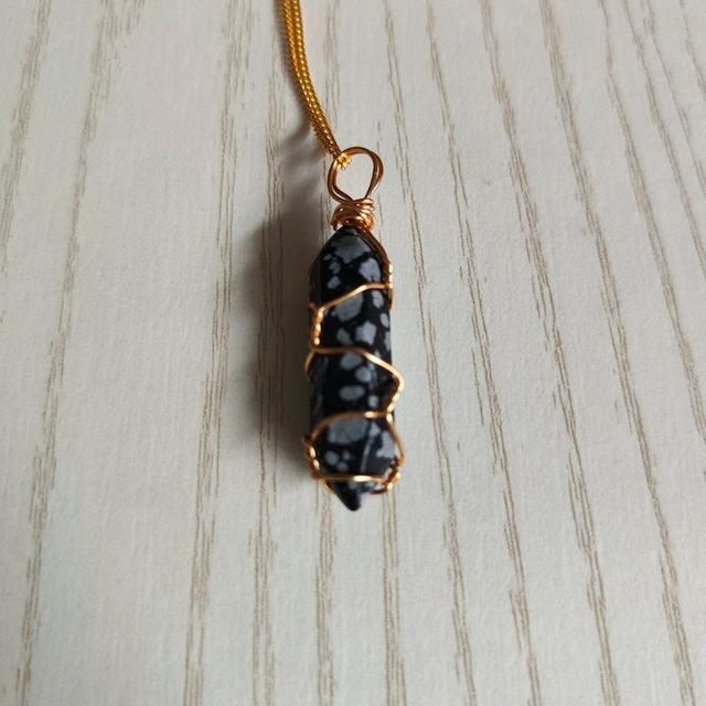 Natural Stone Pendant Necklace - ItemBear.com