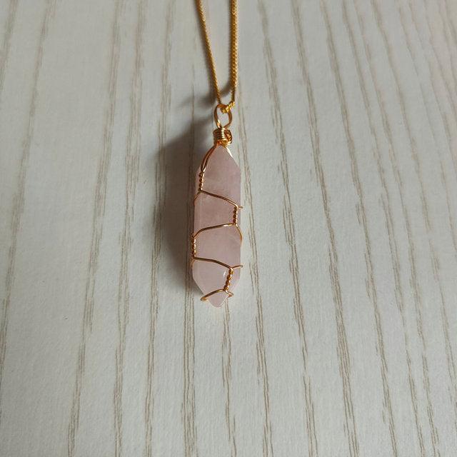 Natural Stone Pendant Necklace - ItemBear.com